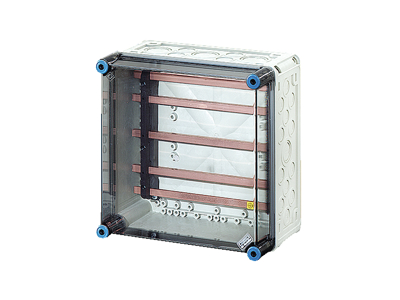 Hensel Mi kasse med skinnefelt 250A Cu 5-polet, 300x300x170 mm