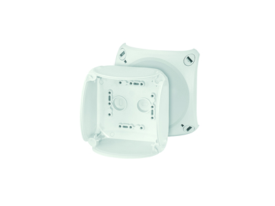 Hensel KVIK dåse 104x104mm Grå, Glat