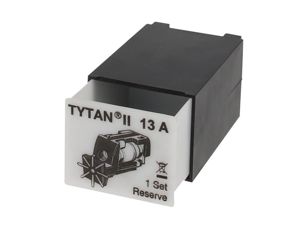 TYTAN® II D0 sikringsskuffer med blinkmelder 3 x 13A - Sort 