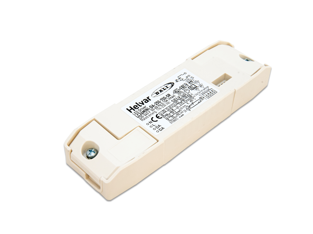 Helvar LED mini driver med aflastning LC26MINI-DA-250-700-SR (DALI-2)