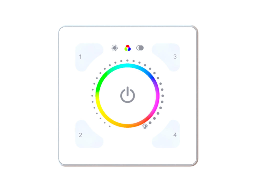 Helvar ILLUSTRIS® panel Full Colour i plast - Hvid