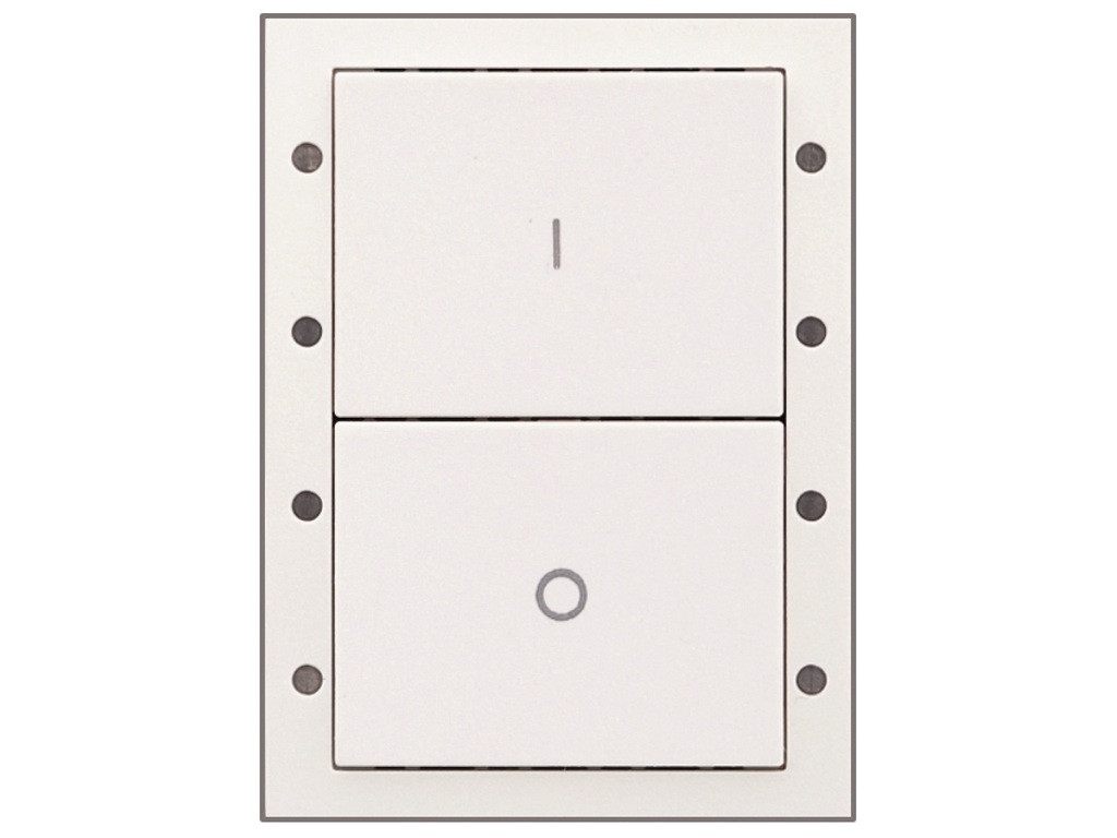 Helvar DALI-2 131WD2 panel med 2 tryk - Hvid