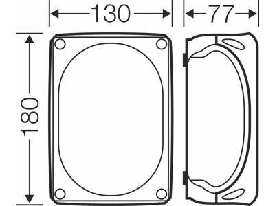 Forgreningsdåse 0,14-6 mm², Cu, 24 klemrækker, 130x180x77 mm, IP66 - Grå