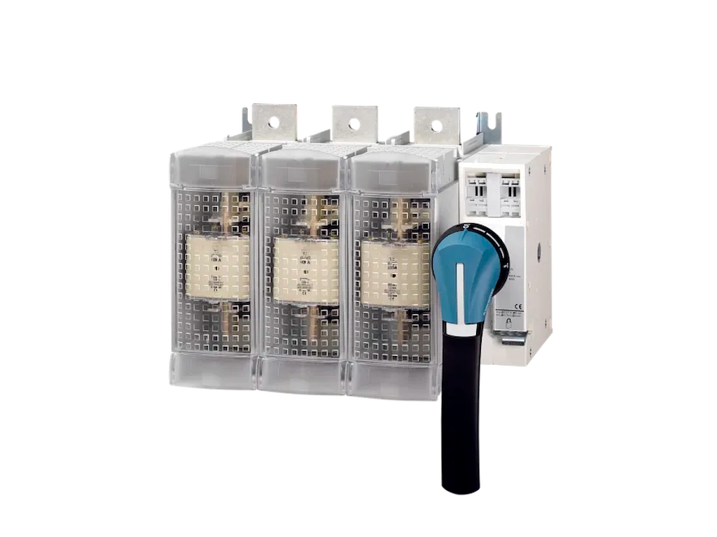 Socomec sikringsbryder NH3 sikringer, 3P 630A - Frontbetjening højre side