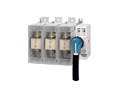 Socomec sikringsbryder NH3 sikringer, 3P 630A - Frontbetjening højre side