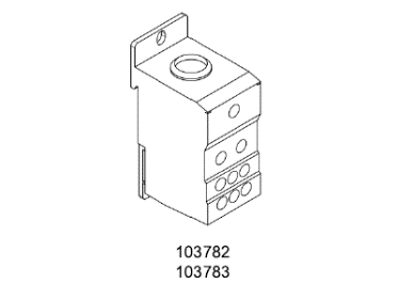 Noark distributionsblok 1P, CU 1x6, 160A