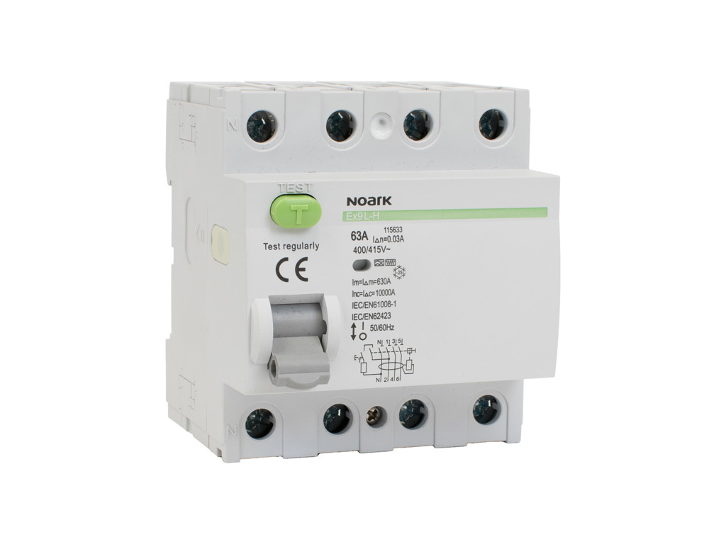 Noark HPFI (RCD) 40A 30mA 4P 10kA Type F