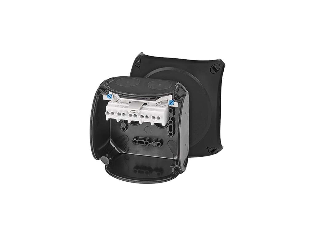 ATEX forgreningsdåse 5x1,5-4 mm², 104x104x70 mm - Sort