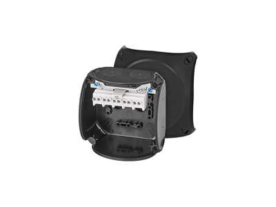 ATEX forgreningsdåse 5x1,5-4 mm², 104x104x70 mm - Sort