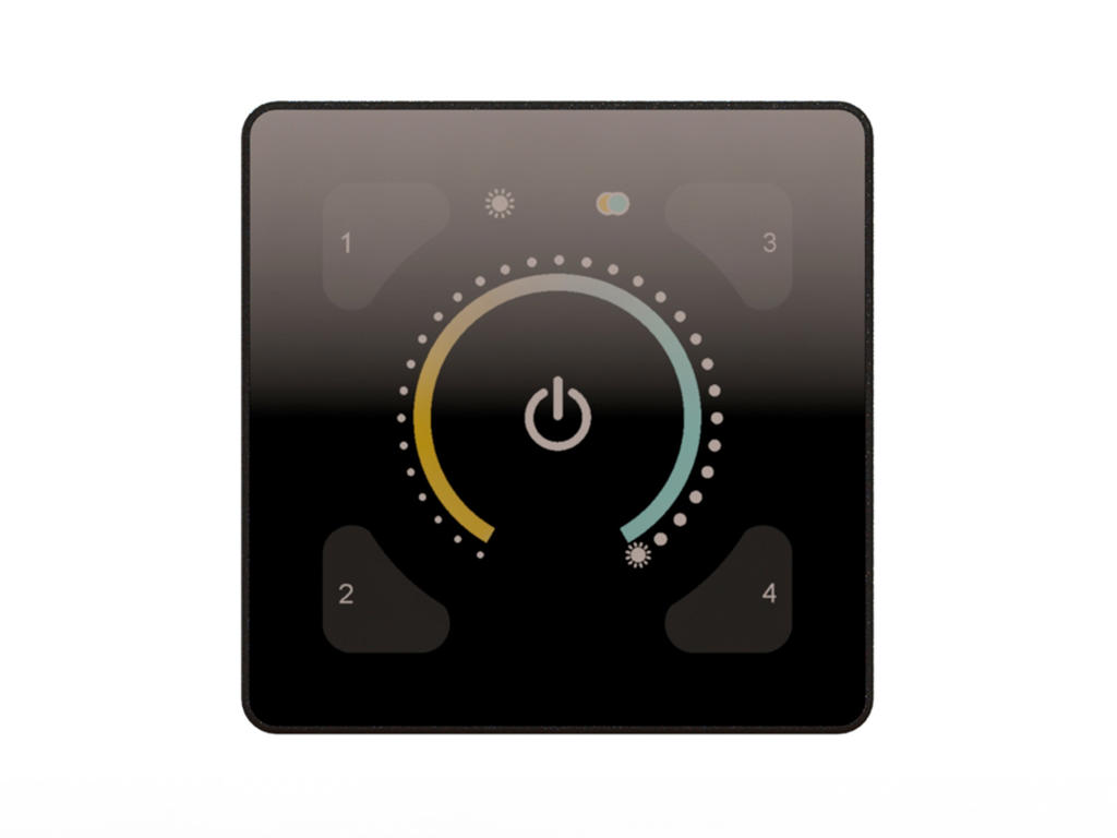 Helvar ILLUSTRIS® panel Colour Temperature i plast - Sort