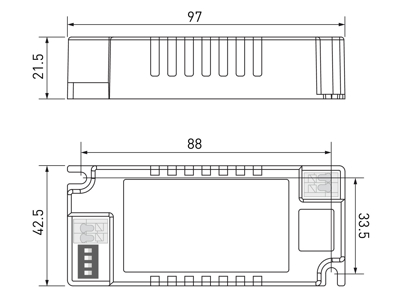 Helvar LED mini driver LC22MINI-CC-125-500 (ON/OFF)