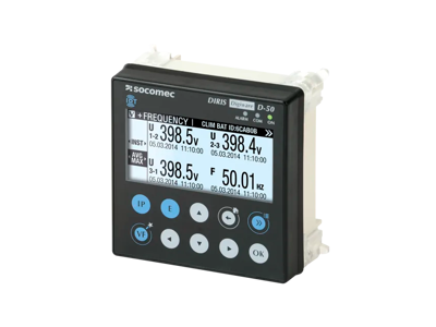 Socomec D-50 display - RS485 og Ethernet