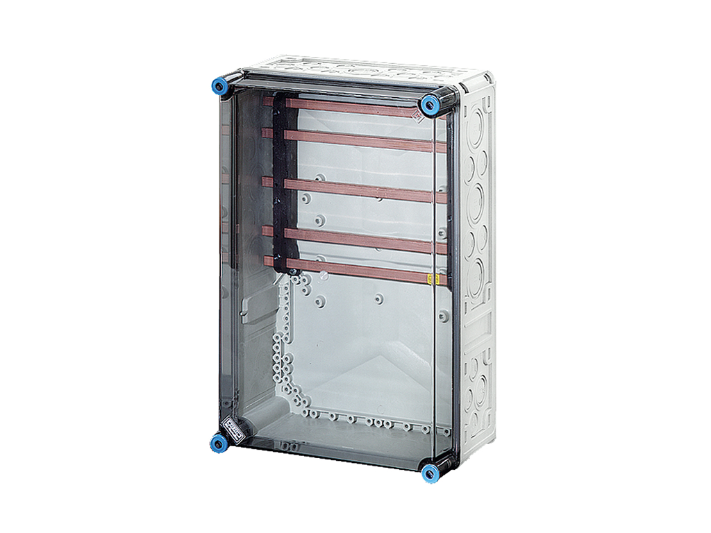 Hensel Mi kasse med skinnefelt 250A Cu 5-polet, 450x300x170 mm