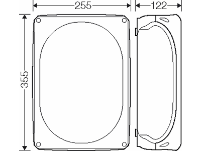 Forgreningsdåse 5x1,5-50 mm², Cu/Alu, 255x355x122 mm, IP66/67/69 - Grå 