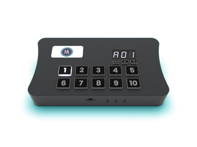 DMX SLESA U11B Styringsenhed,1024ch,13 knapper-Sort