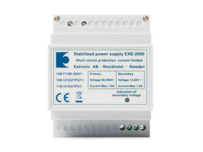 EXE2000 Strømforsyning 12VDC 1500mA