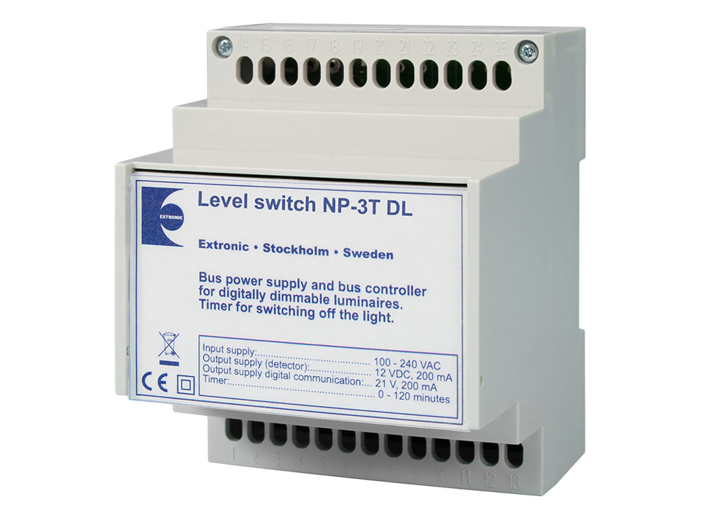NP3TDL Niveauvælger til Dali inkl. lyssensor LS11