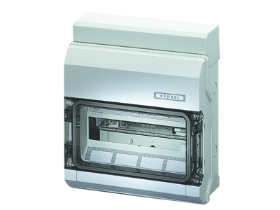 Hensel KV gruppetavle 12 moduler (1x12) med PE- og N klemme - IP65