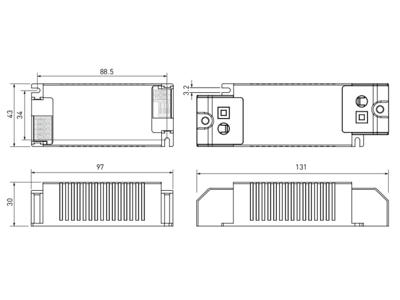 Helvar LED mini driver LC44MINI-DA-700-1050 (DALI-2)