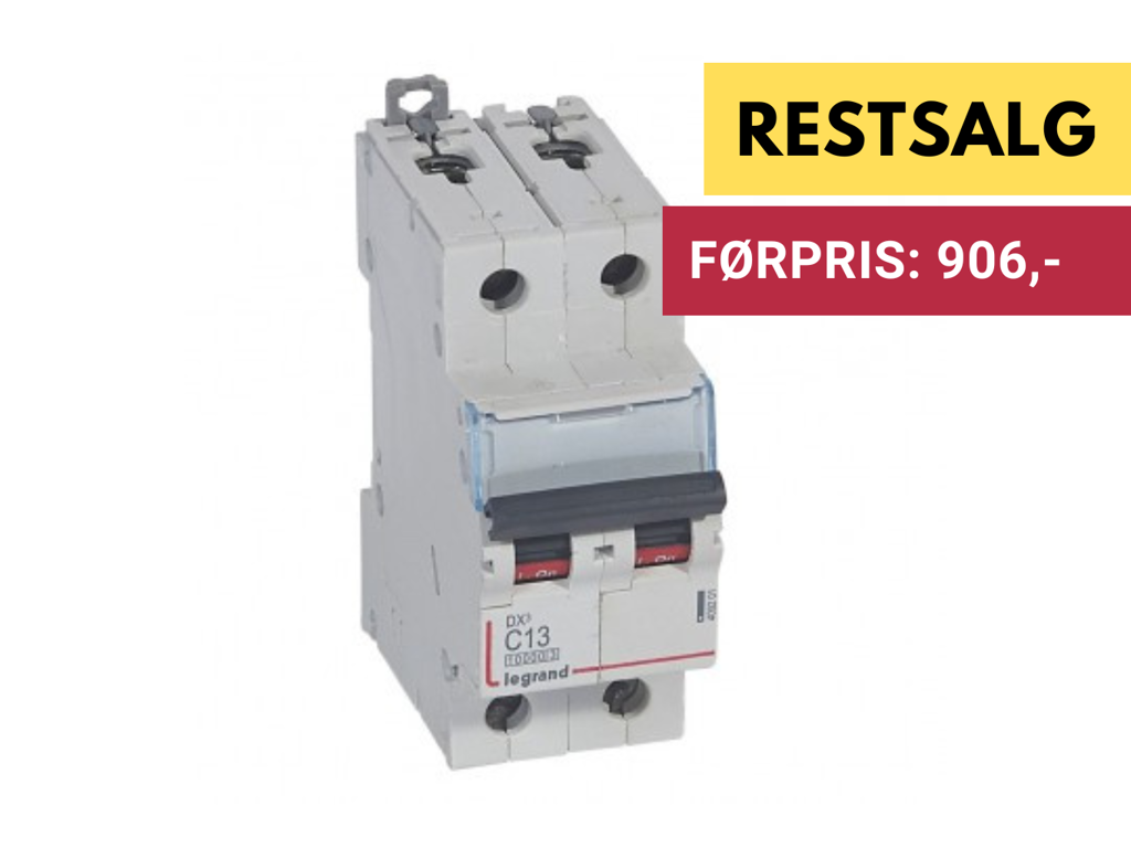 DX3 Automat C 13A 2P 2M 10/16kA 