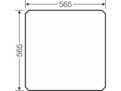 Montageplade til Mi kasse 8 - 565x565x4 mm