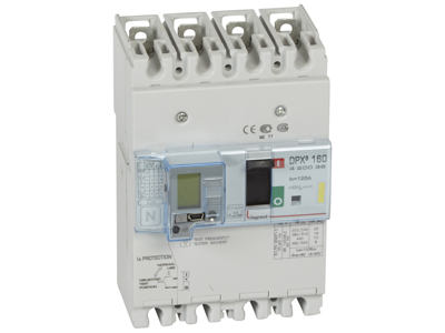 Legrand maksimalafbryder med fejlstrømsmodul DPX³ 160, 125A 4P, 16kA