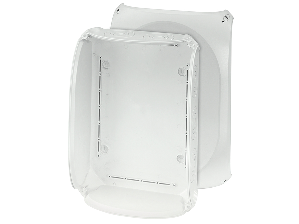 Forgreningsdåse uden klemmer, 255x355x122 mm, IP66 - Grå