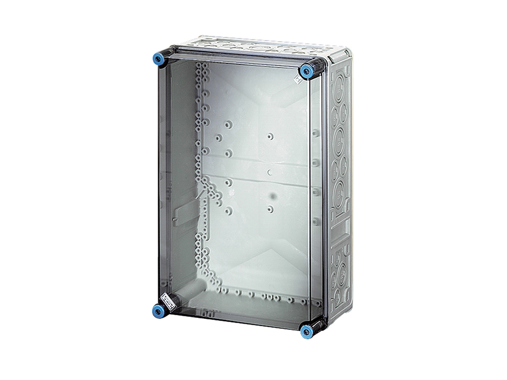 Hensel Mi kasse 450x300x170 mm - transparent låg