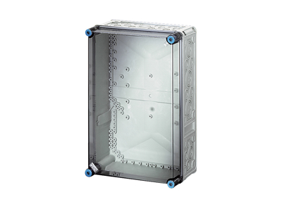 Hensel Mi kasse 450x300x170 mm - transparent låg