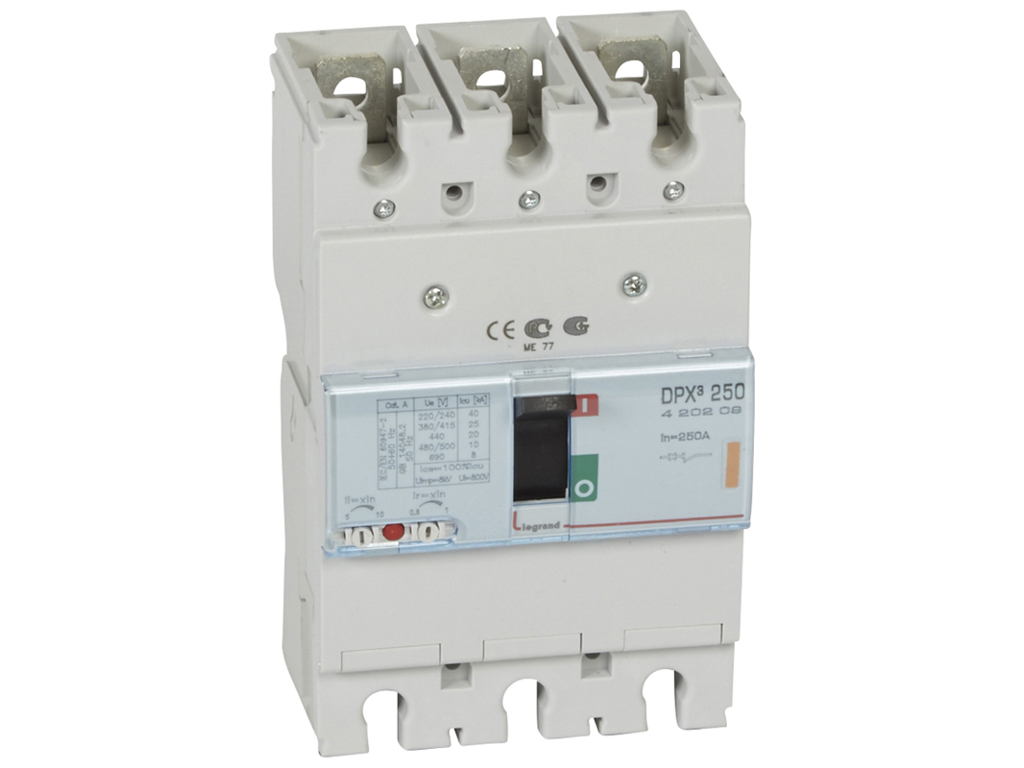 Legrand maksimalafbryder DPX³ 250, 250A 3P, 25kA