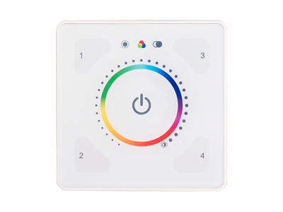 Helvar ILLUSTRIS® panel Full Colour i glas - Hvid