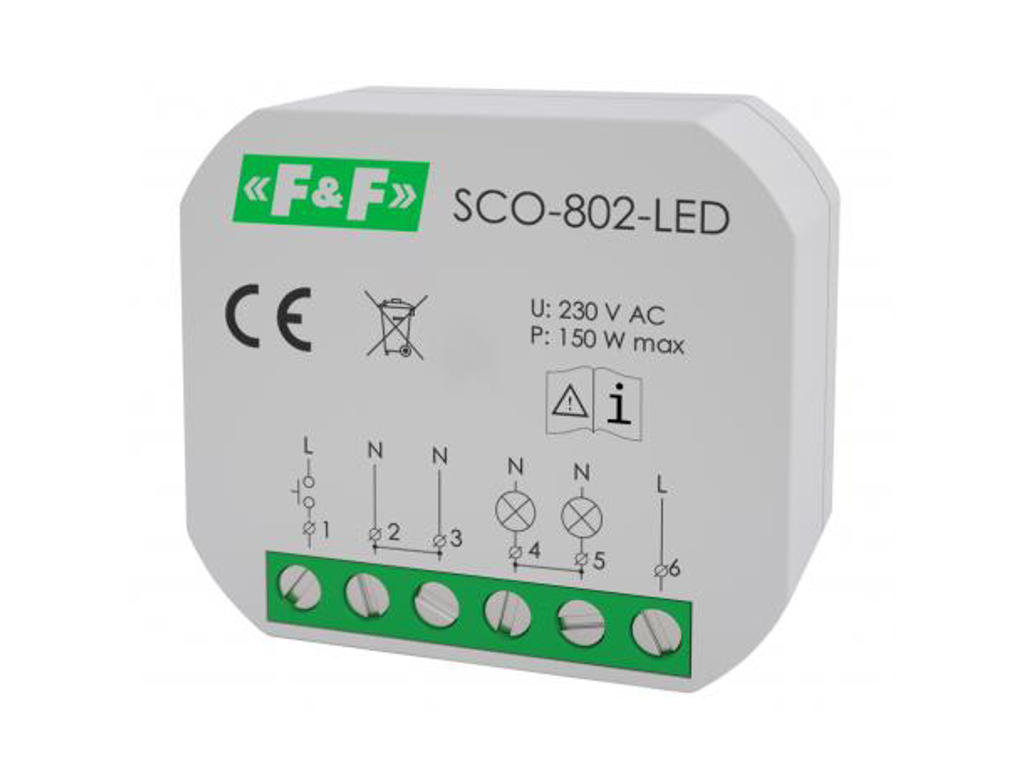 F&F bagkantlysdæmper til LED 350W, 230V - Med hukommelse