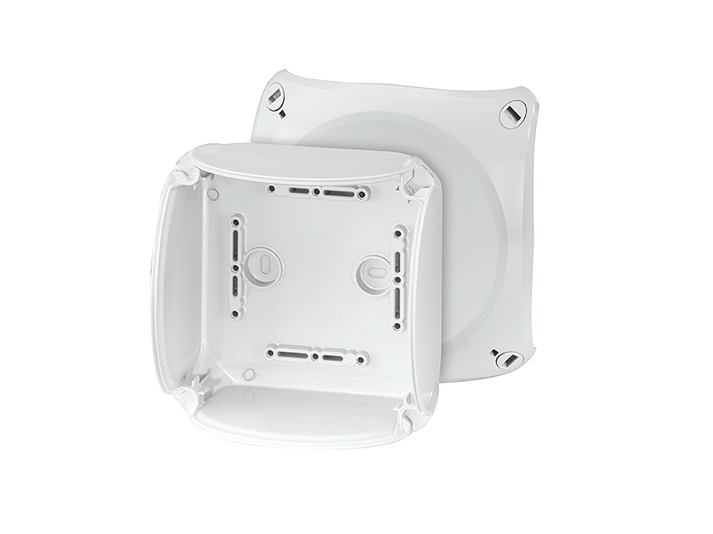 Hensel EB tom dåse 130x130x77 mm, IP66 - Grå