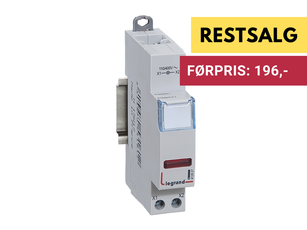 CX3 signallampe enkelt rød 110/400V 1M