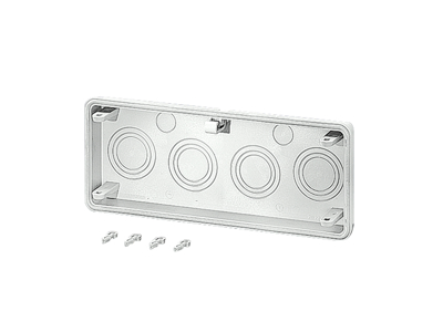 Flange med udslagsblanketter (2 x M20, 4 x M32/40/50), 300x25 mm