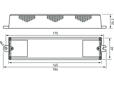 Helvar constant voltage DALI LED driverforlænger LL1-CV-DA