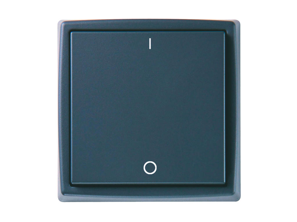 Helvar EnOcean tryk, enkelt 1/0 - Sort med plastramme