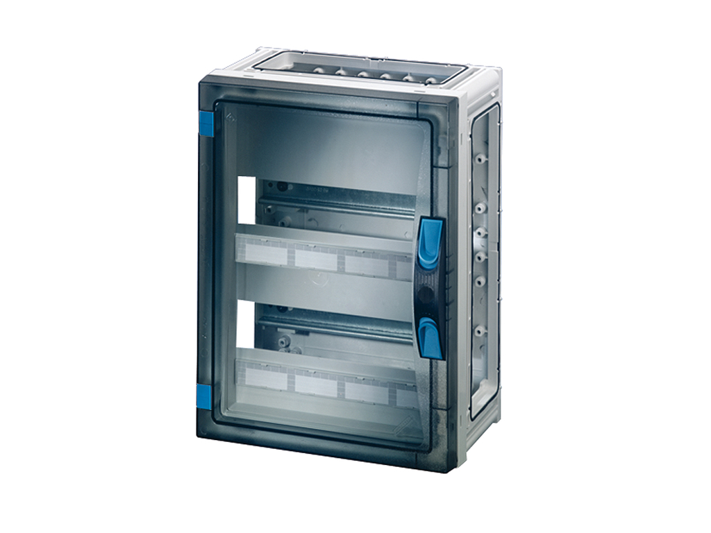 Hensel ENYSTAR kasse med DIN-skinne og PE/N klemmer - 24 moduler (2x12)