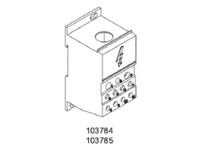 Noark distributionsblok 1P, CU/AL 1x2+5+4, 250/200A