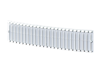 DIN-skinne afdækning, 326 mm - Grå 