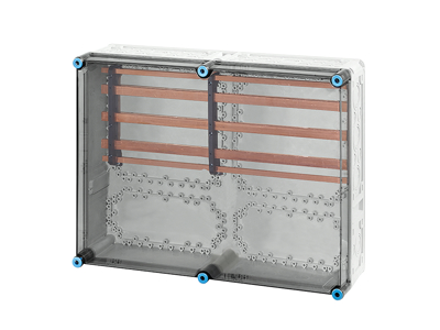 Hensel Mi kasse med skinnefelt 400A Cu 5-polet, 450x600x170 mm