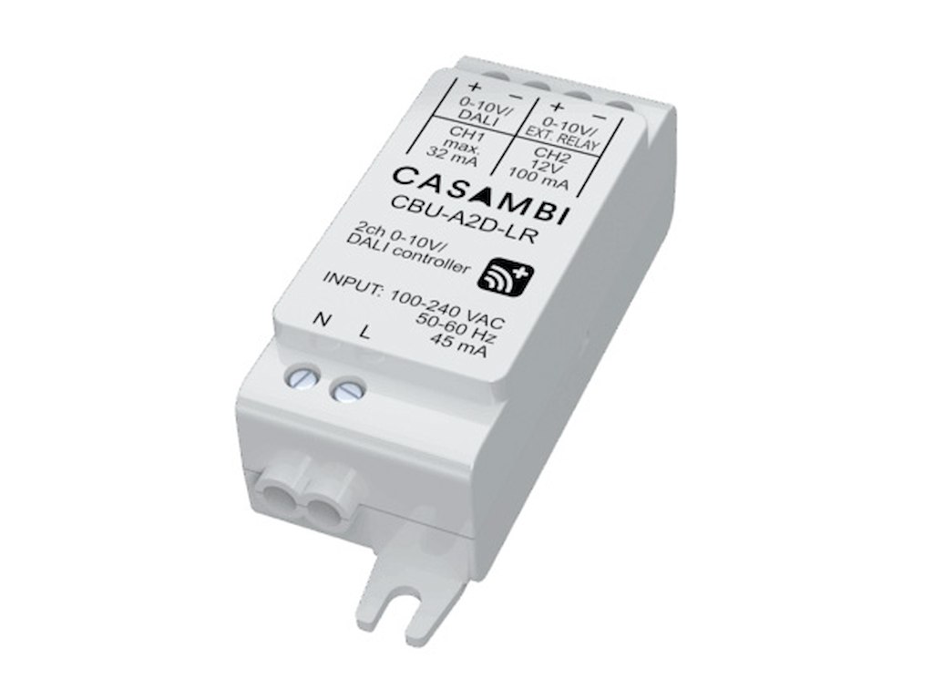 Casambi A2D 0-10V/DALI dæmper LR (Long Range) med 2 kanaler