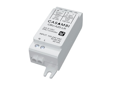 Casambi A2D 0-10V/DALI dæmper LR (Long Range) med 2 kanaler