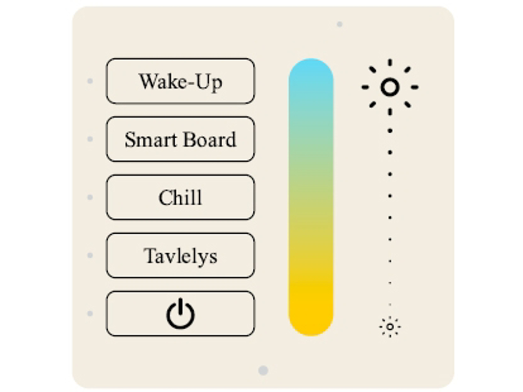 Specialdesignet Helvar ILLUSTRIS® panel i plast