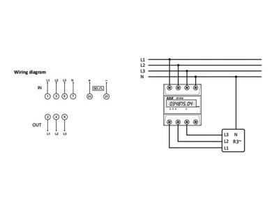 F&F kWh måler 3-faset, direkte måling 80A, IP20, MID