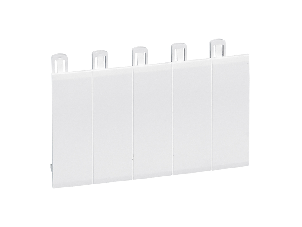 Clip-on plade for Legrand tavler 5 moduler, RAL9010 (hvid)