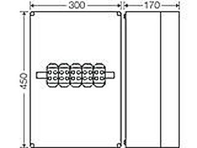 KVIK m/klemme 5P 6-95mm2 Cu/Alu