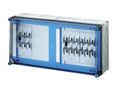 Mi kasse med 3xHRC00 sikringselementer 160A 3P, ln=250A