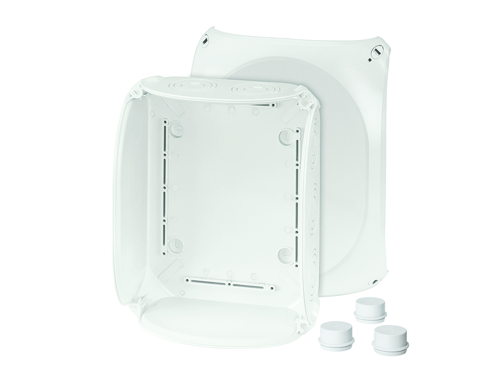 Forgreningsdåse uden klemmer, 205x255x112 mm, IP66 - Grå