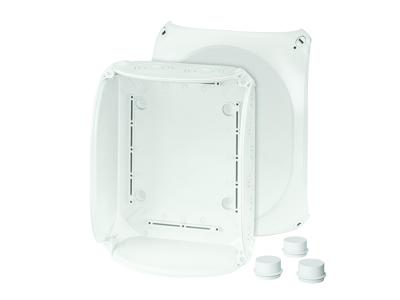 Forgreningsdåse uden klemmer, 205x255x112 mm, IP66 - Grå